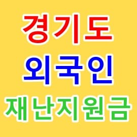 경기도 2차 외국인 재난지원금 신청 방법 보조금 지급