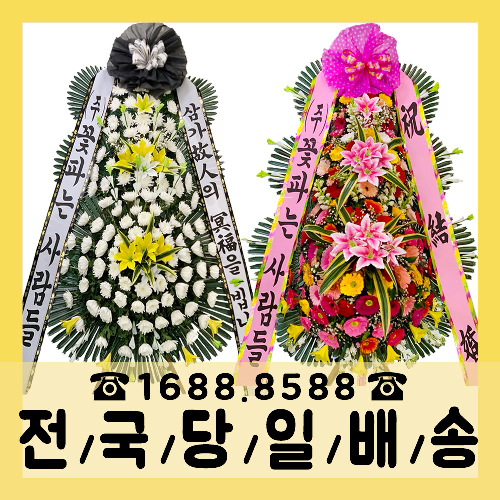 (주)꽃파는사람들 축하화환 근조화환 <전국3시간이내 화환 당일배송>