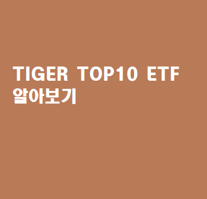  [매일 공부] TIGER TOP 10 ETF  매수