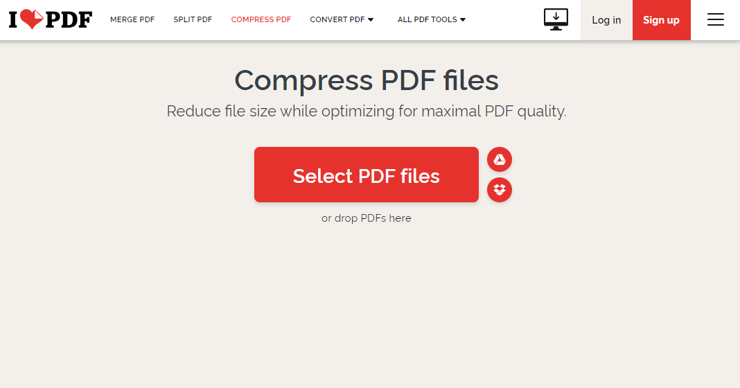 간편하게 웹에서 사용 가능한 iLovePDF- PDF 압축 사이트