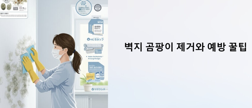 벽지 곰팡이 제거와 예방 꿀팁 이이미지