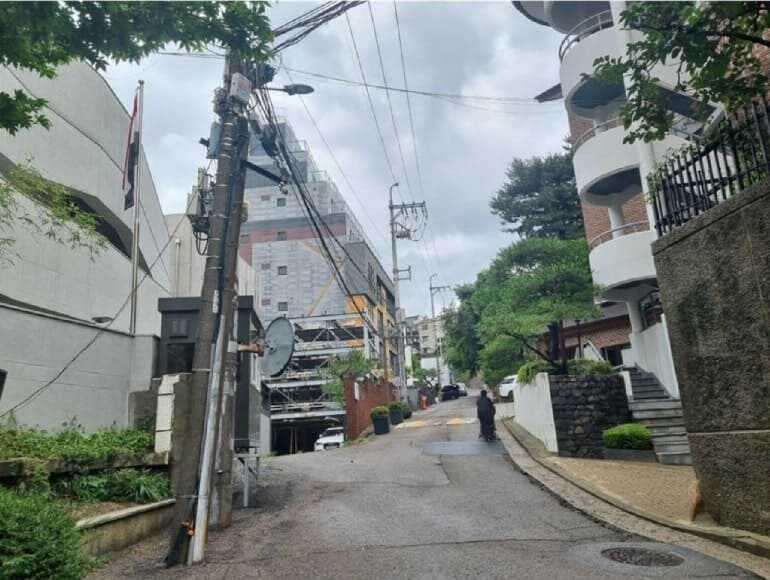 용산 한남동 유엔빌리지 주변 전경