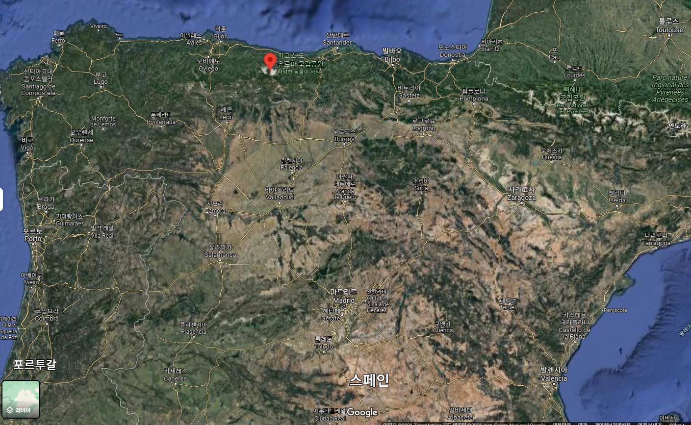 스페인-피코스드유로파-구글어스-위치-사진