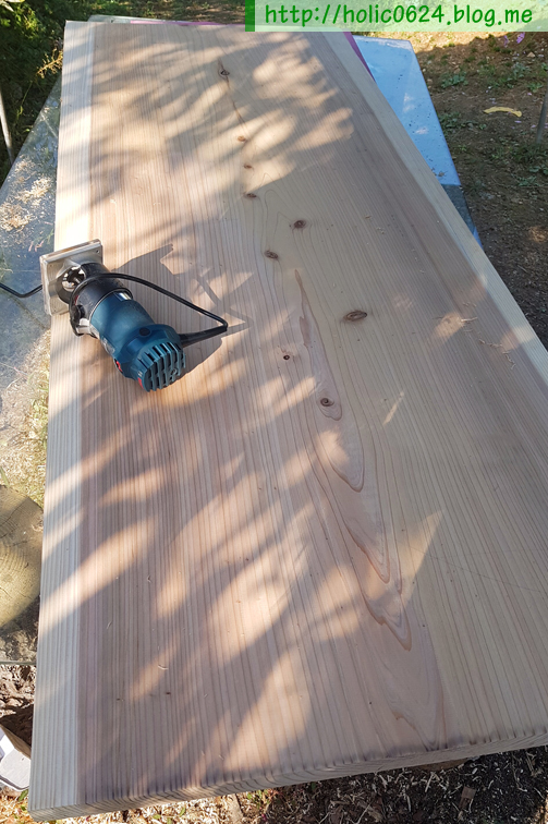 수제도마 / 베이커리 도마 - 의정부시 오목로 빵집 도마 / 적삼목원목 / 대형도마 / 15