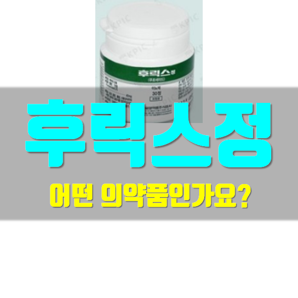  후릭스정 효능 부작용 알고 드세요