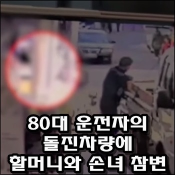 80대 운전자 차량에 할머니와 손녀 치여 참변