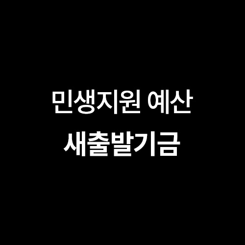 새출발기금 / 민생지원예산 /채무조정 상환부담 원금 최대 90% 감면