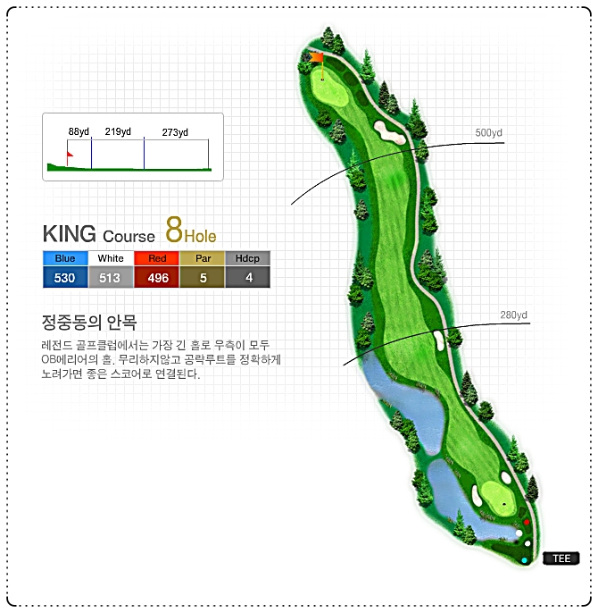 안강레전드CC 킹 코스 8번 홀