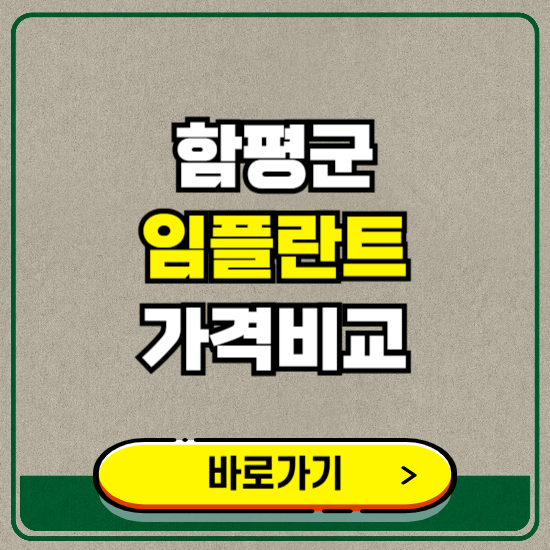 함평군 치과 임플란트 가격 비교 및 비용, 종류 추천 (어금니, 틀니, 보험 적용)