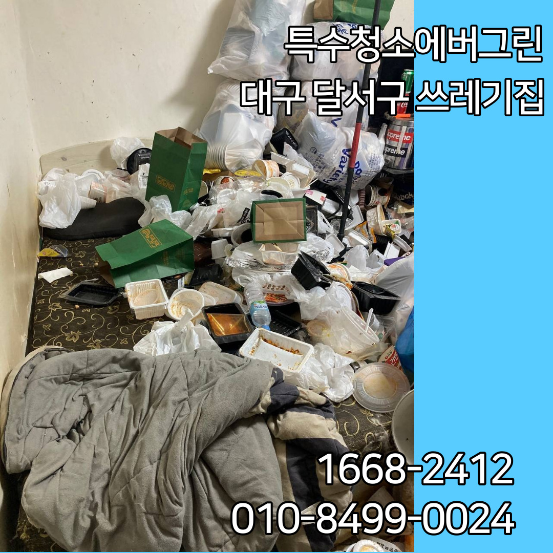  대구 달서구 쓰레기집청소 특수청소 견적 비용 시간
