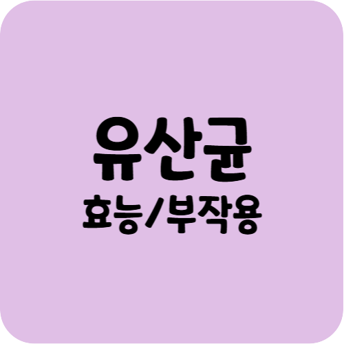 유산균 효능, 부작용