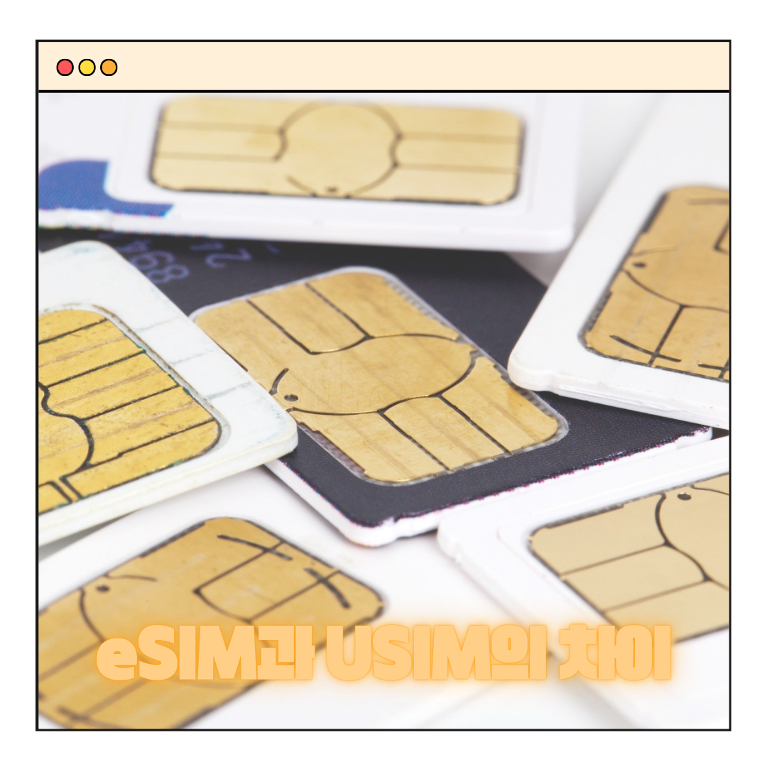 이심(eSIM) 유심(USIM) 차이