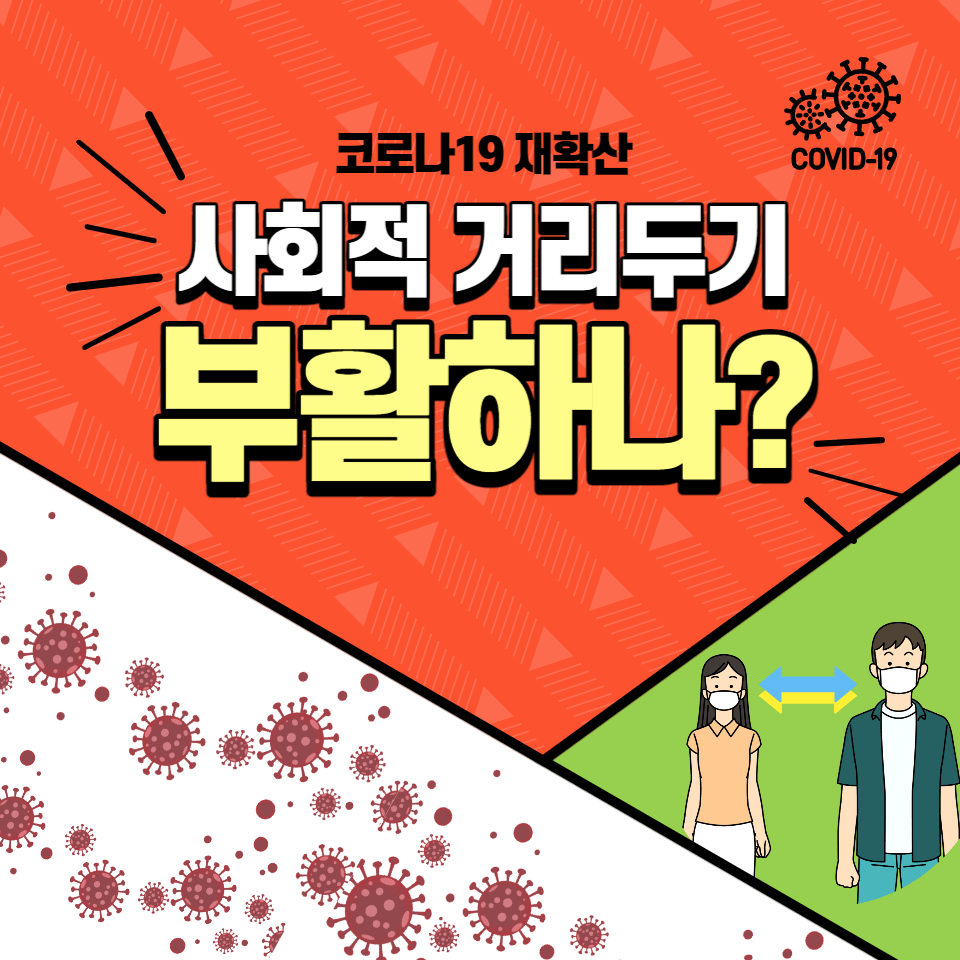  코로나 재확산으로 사회적 거리두기 부활하나?