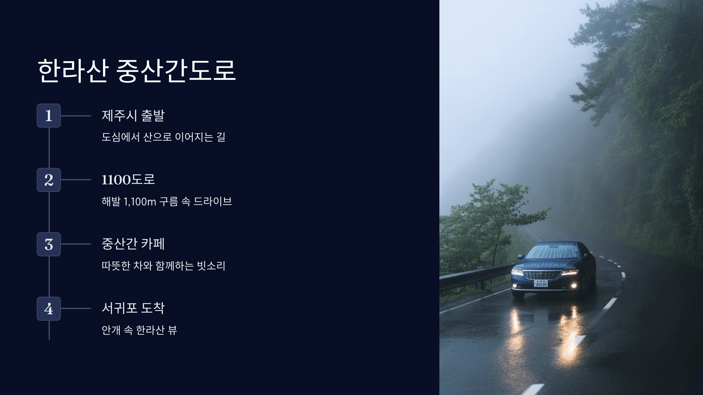 한라산 중산간도로
