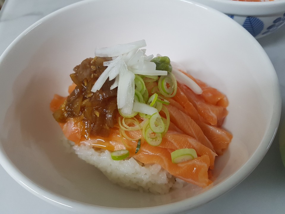  트레이더스 연어 구입 후기 , 맛있는 연어덮밥 만들기