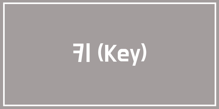  [Database] 키 (Key)