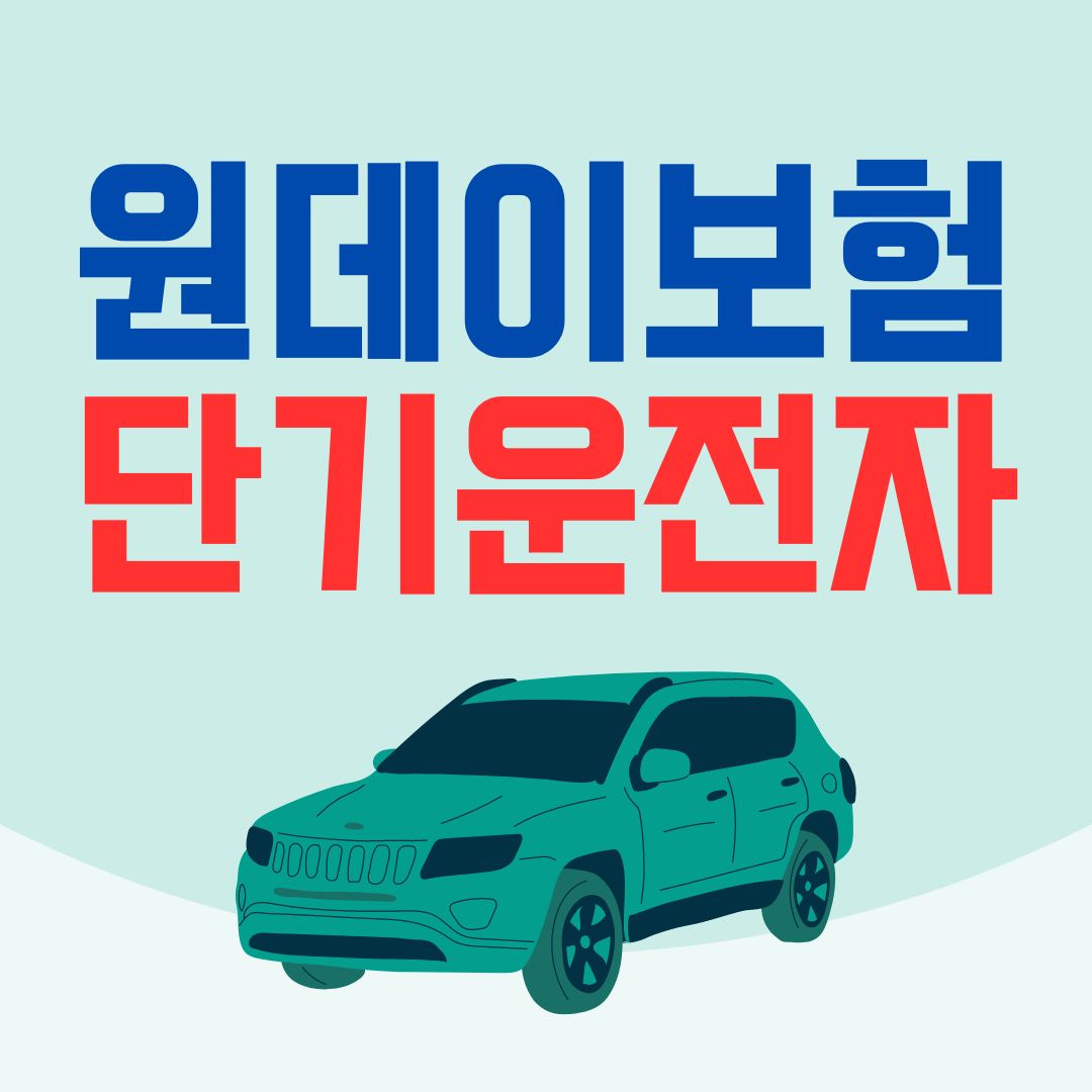 일일 자동차보험 원데이 당일