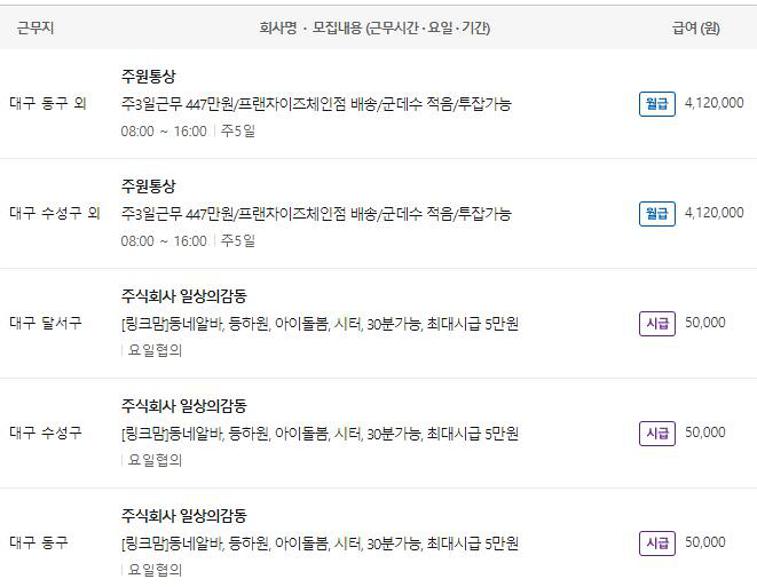 대구 벼룩시장