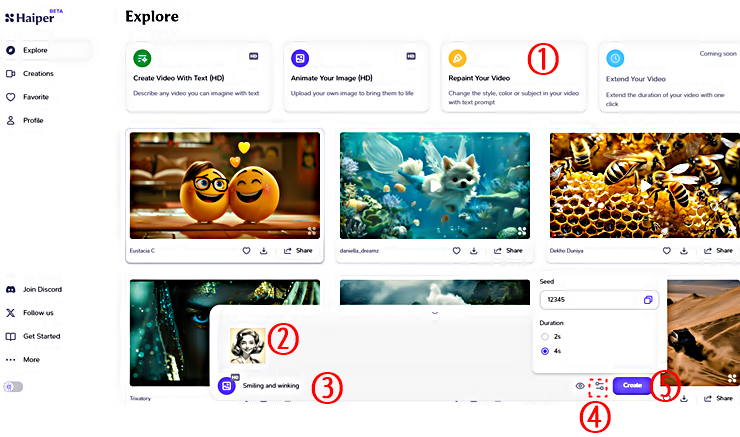 Haiper AI│이미지로 비디오 생성 방법