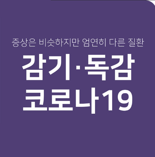  독감 증상과 코로나 19 증상 차이 및 예방법