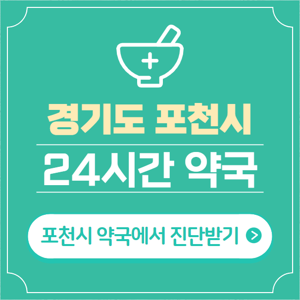  포천시 24시간 약국 찾기 | 휴일 야간 심야 일요일 당번약국 8곳