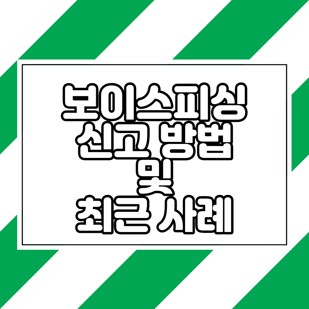  보이스피싱 신고