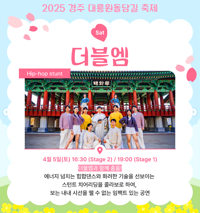 경주 대릉원 돌담길 벚꽃축제
