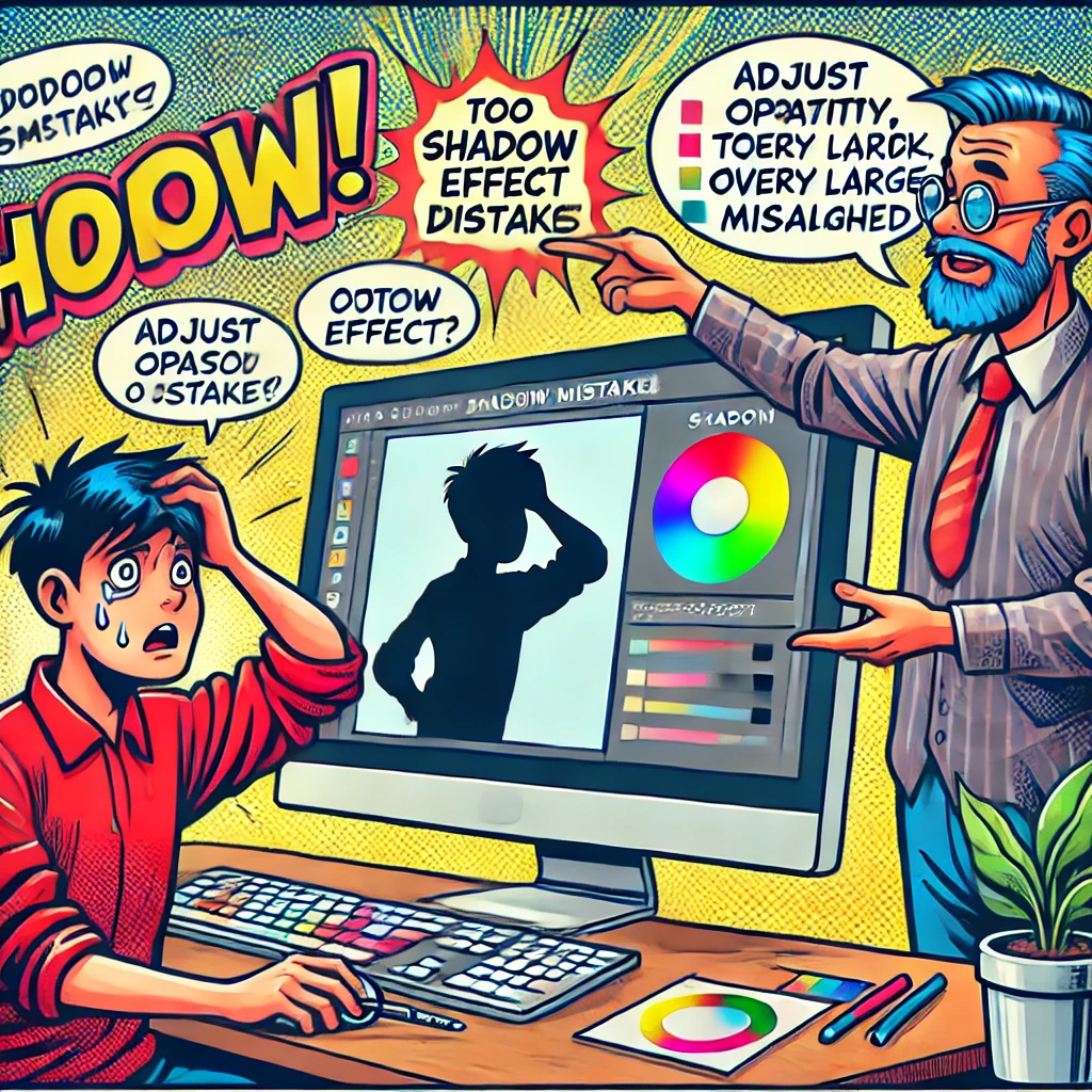 초보 디자이너들이 자주 하는 그림자 & 효과 적용 실수와 해결법