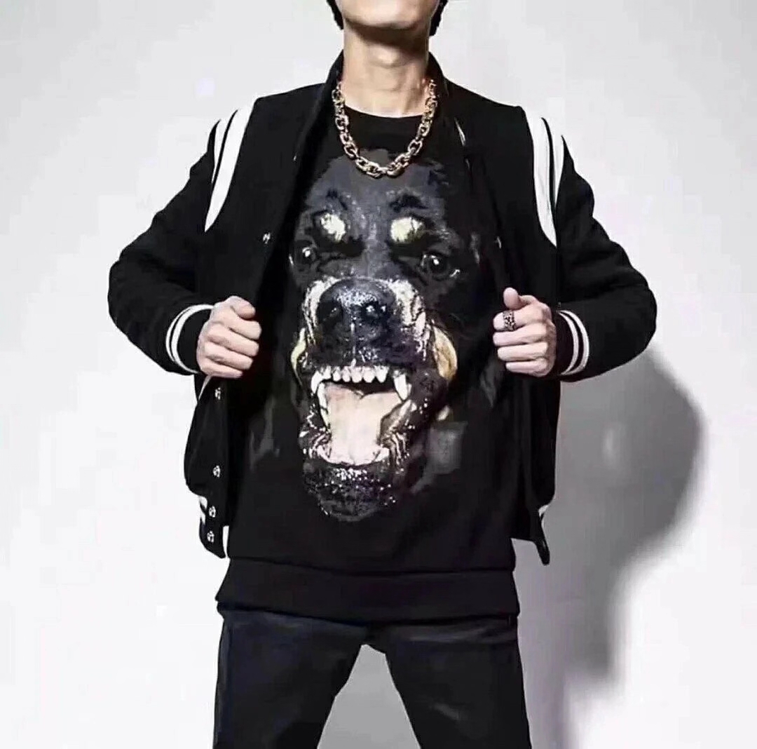  [GIVENCHY] 지방시 로트와일러 프린트 스웨트 셔츠 맨투맨 티셔츠 15F7313653
