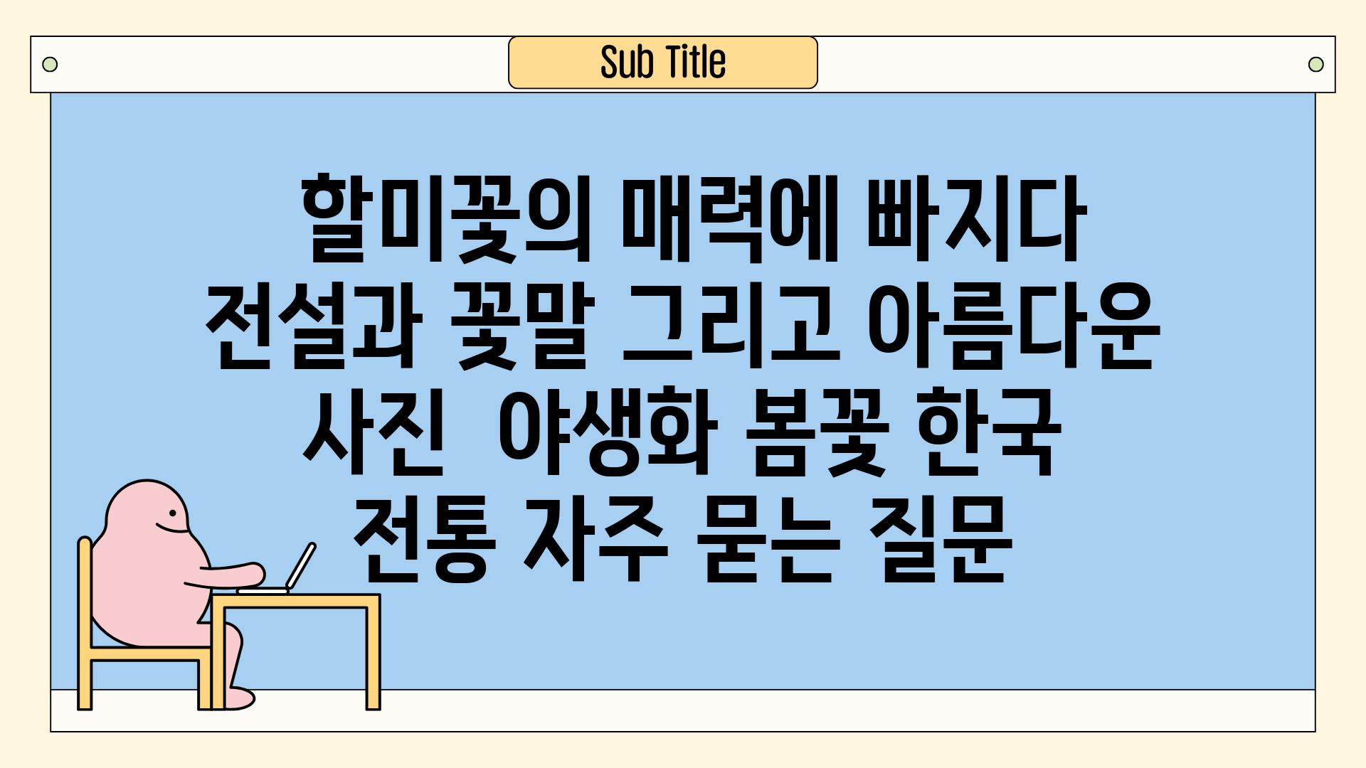  할미꽃의 매력에 빠지다| 전설과 꽃말, 그리고 아름다운 사진 | 야생화, 봄꽃, 한국 전통