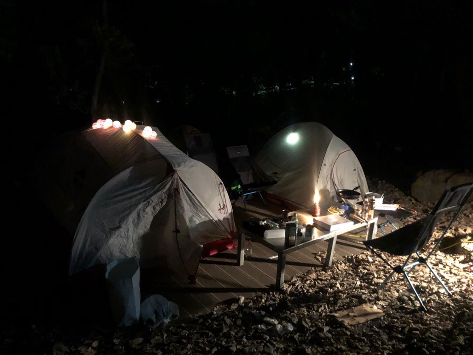 텐트 설치
