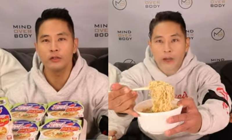  추미애에 분노 쏟아낸 유승준, 돌연 한국 컵라면 10개 ‘먹방’