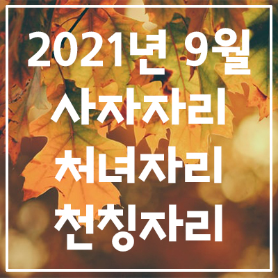  (사자자리, 처녀자리, 천칭자리) 2021년 9월 은하별의 별자리 운세