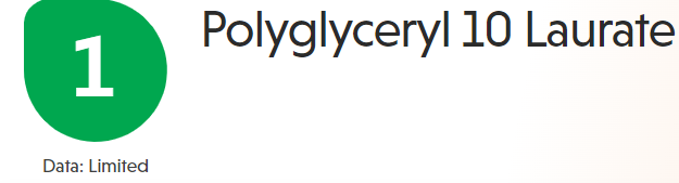 POLYGLYCERYL-10 LAURATE EWG