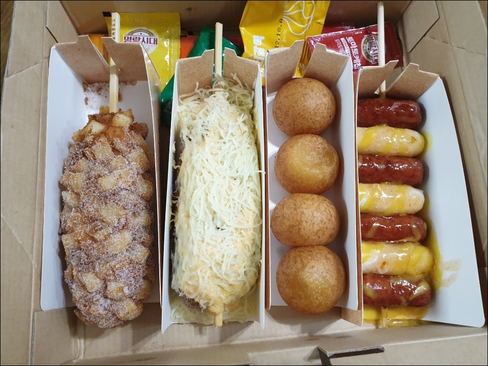  명랑핫도그 배달 메뉴 후기