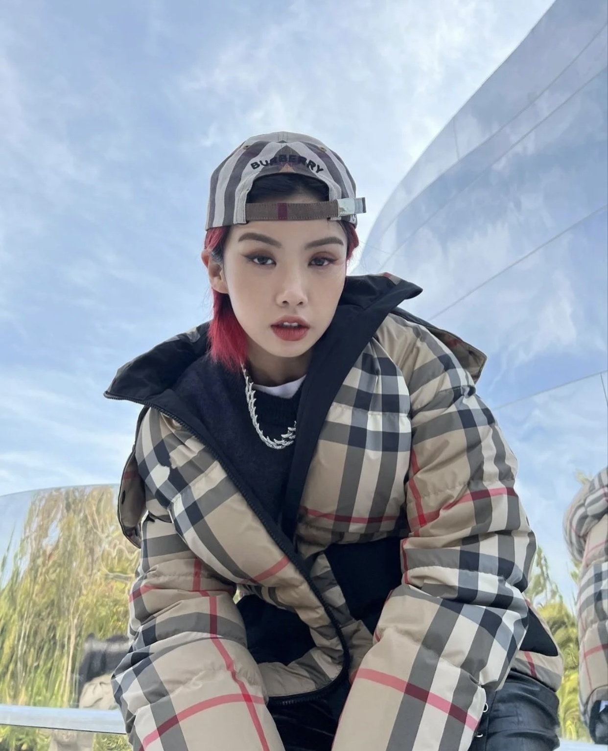  [BURBERRY] 버버리 체크 리사이클 폴리에스테르 푸퍼 다운 패딩 자켓 8043921