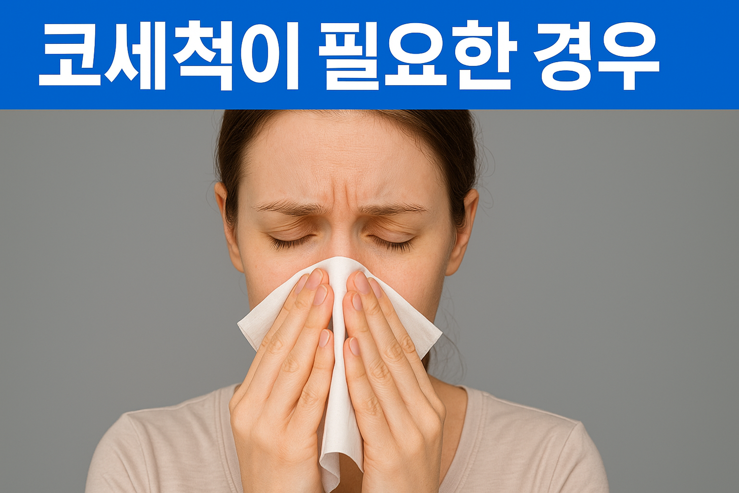 코세척이 필요한 경우