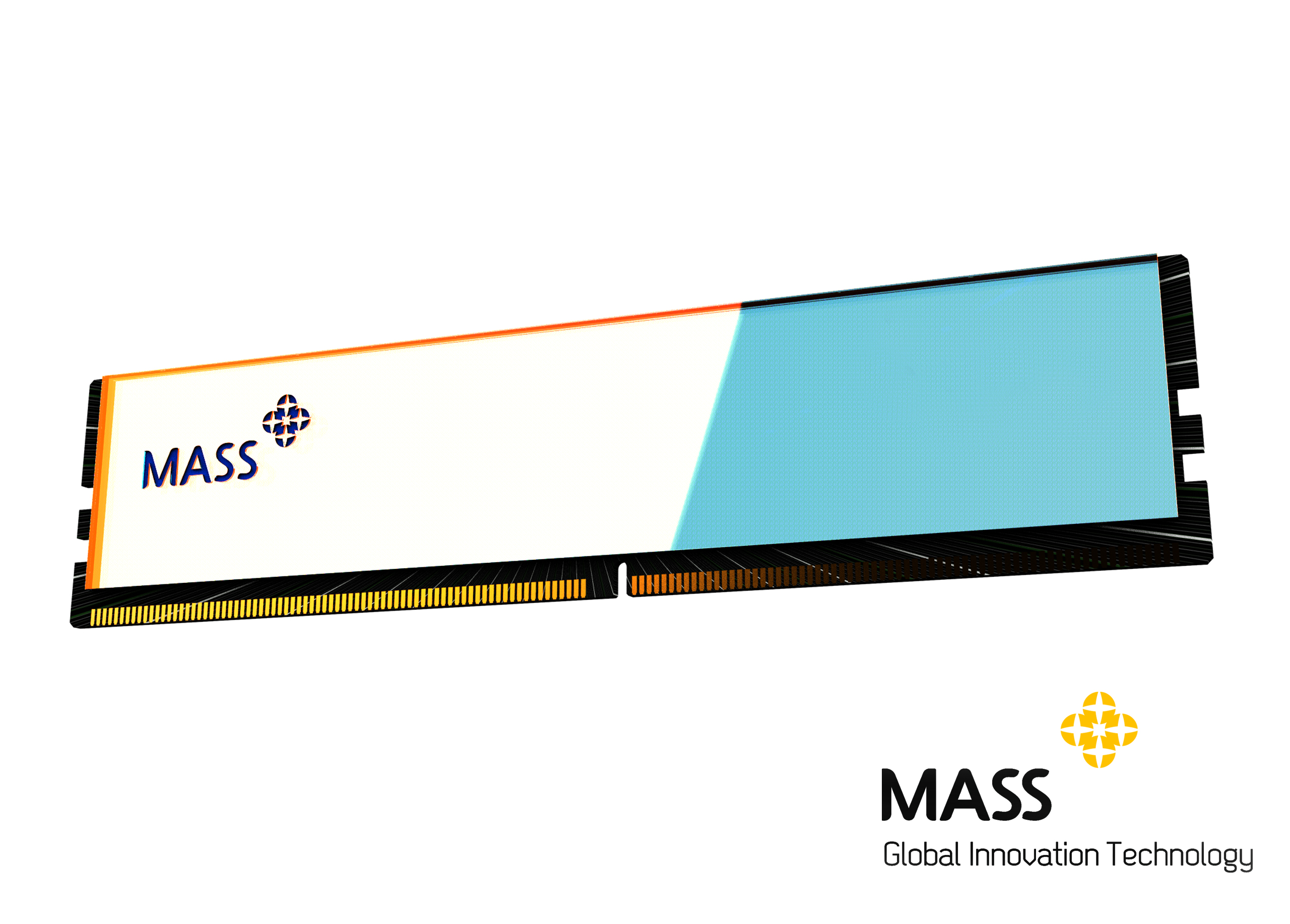  3D drawing and design of computer memory RAM DDR4