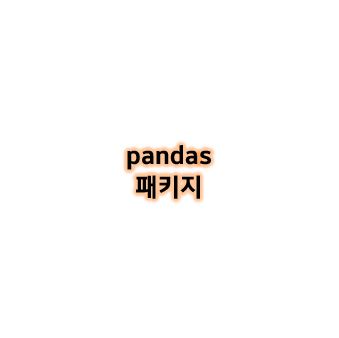  [Python study] 데이터 분석 pandas pd 패키지