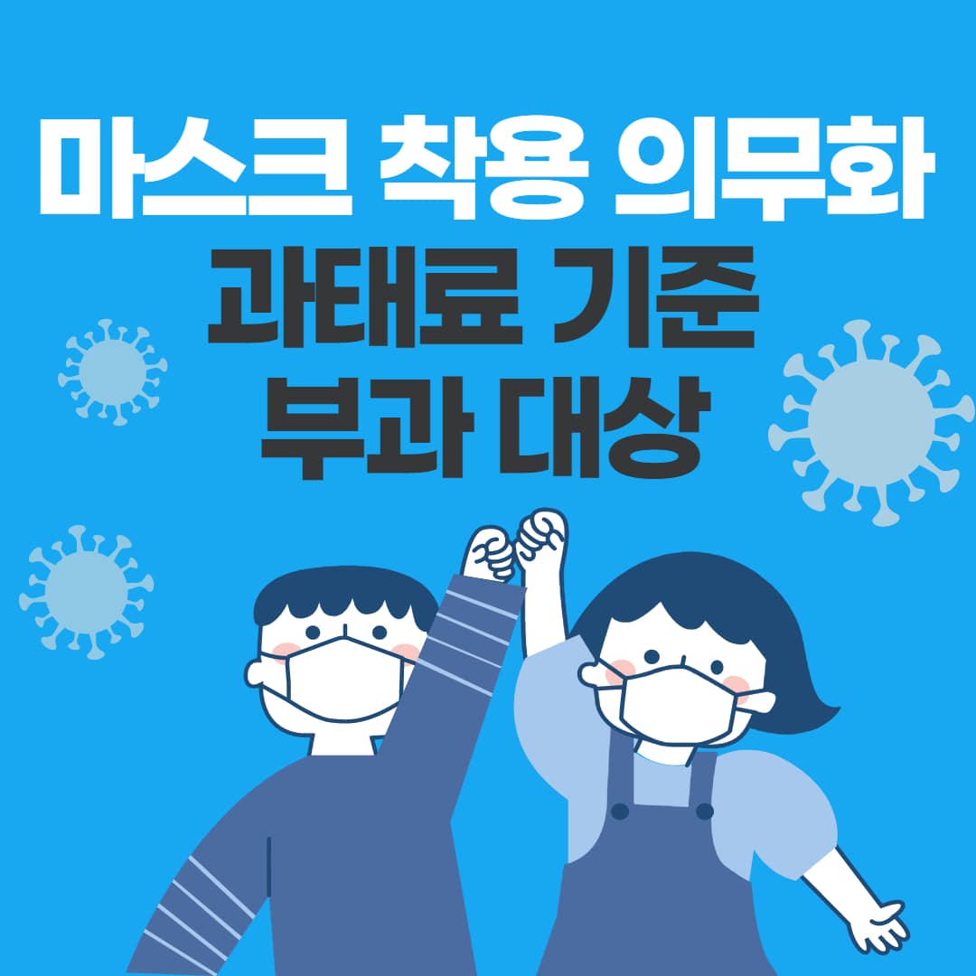  마스크 착용 의무화 및 과태료 기준, 부과 대상 안내