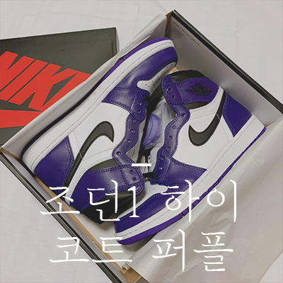  조던1 코트퍼플 이래서 사람들이 좋아하는구나?!