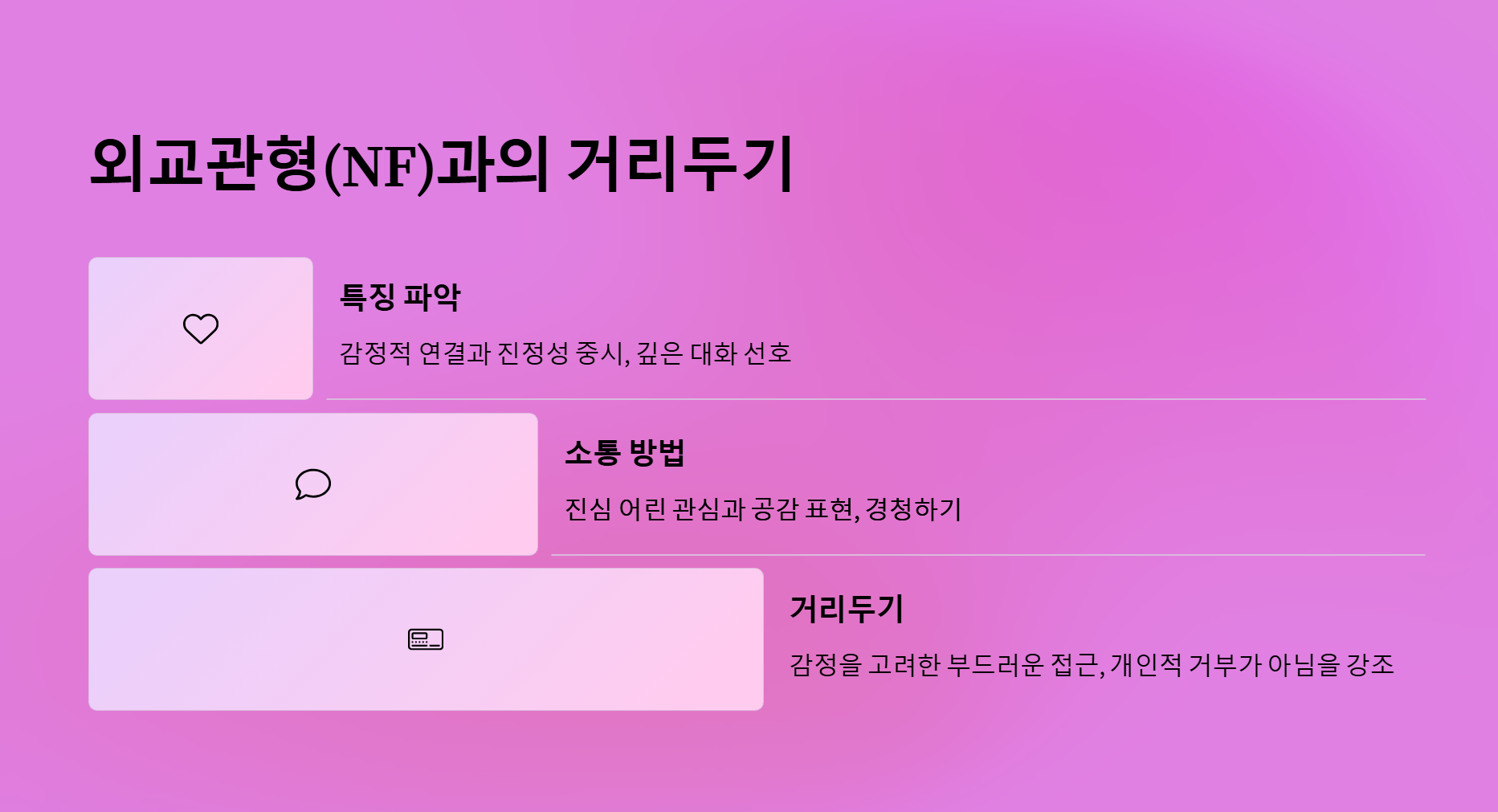 MBTI별 선 긋는 방법 - 유형별 인간관계 거리두기 스킬