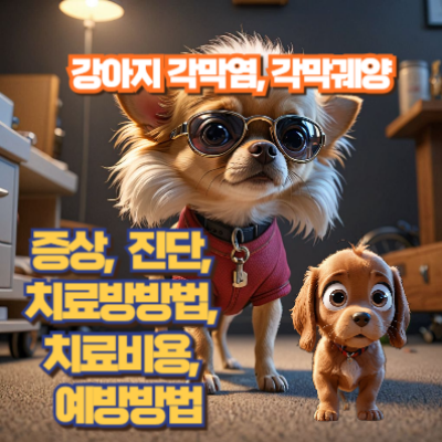 강아지 각막염 및 각막궤양 섬네일