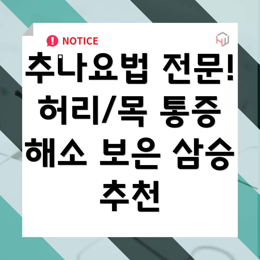 보은군 삼승면 추나요법