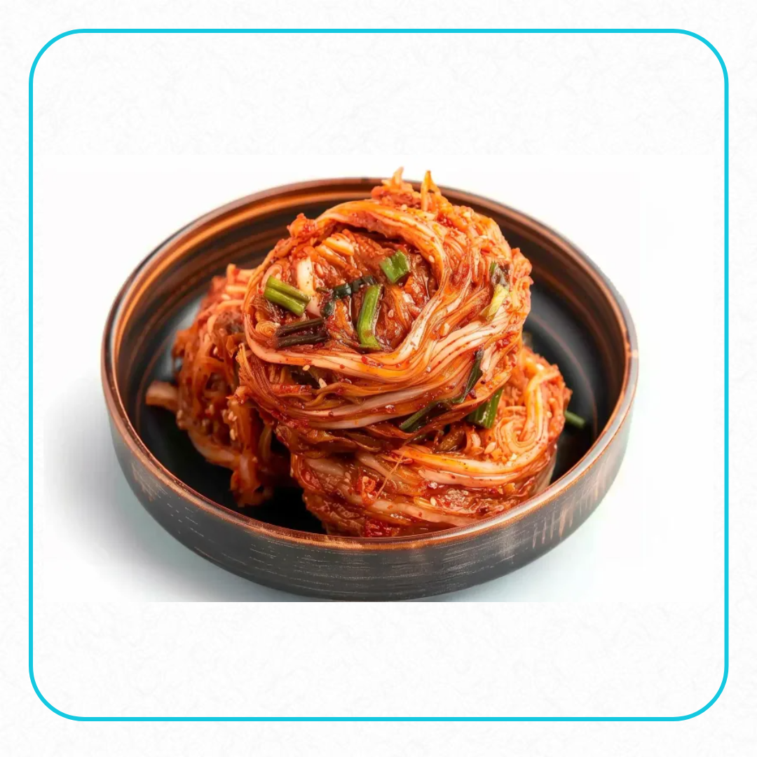 김치가 그릇에 담겨있는모습