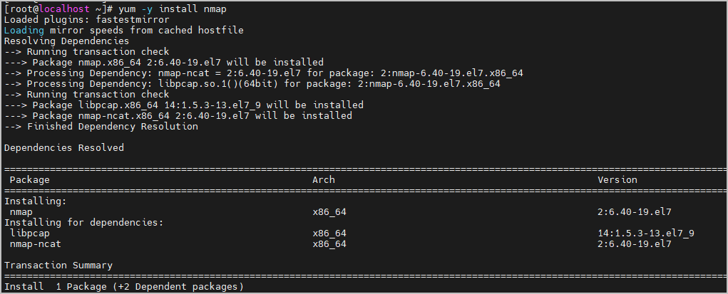  리눅스 nmap 포트 스캔 사용 방법