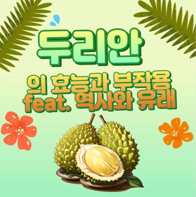  열대과일시리즈3.두리안의 효능 부작용?