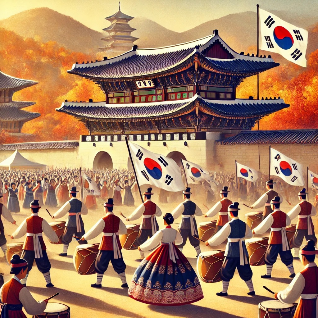 2024 개천절 경축식을 설명하는 ai 이미지