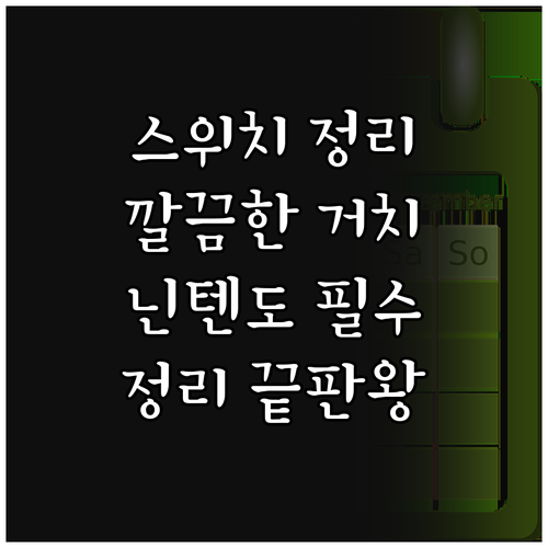 닌텐도 스위치 정리 끝판왕! 스탠드 