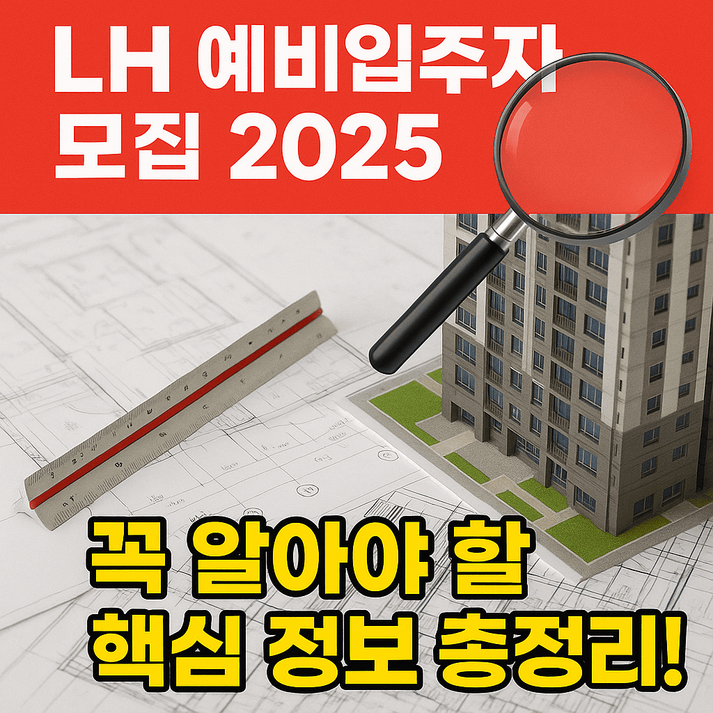LH 예비입주자 모집 2025: 꼭 알아야 할 핵심 정보 총정리!